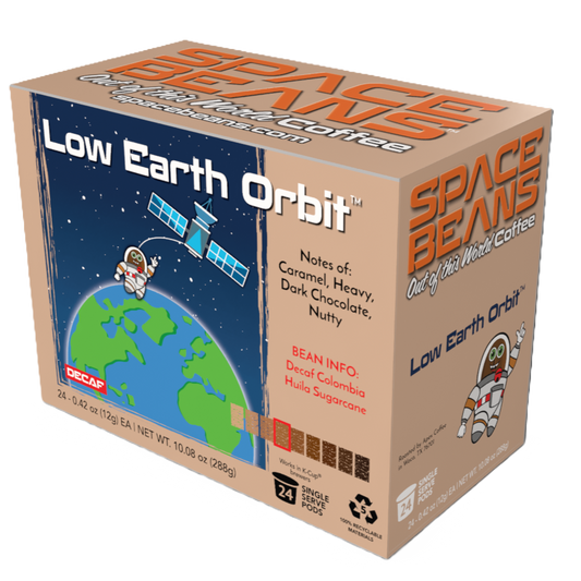 Low Earth Orbit Decaf (Medium Roast, 24-Pack Single Serve Coffee Pods)