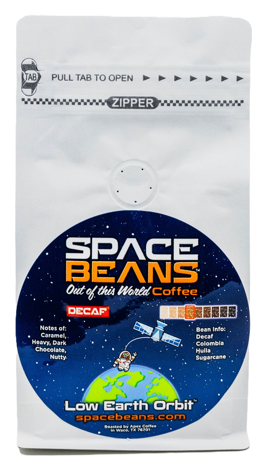 Low Earth Orbit Decaf (Medium Roast Coffee Beans, 4 oz. Bag)