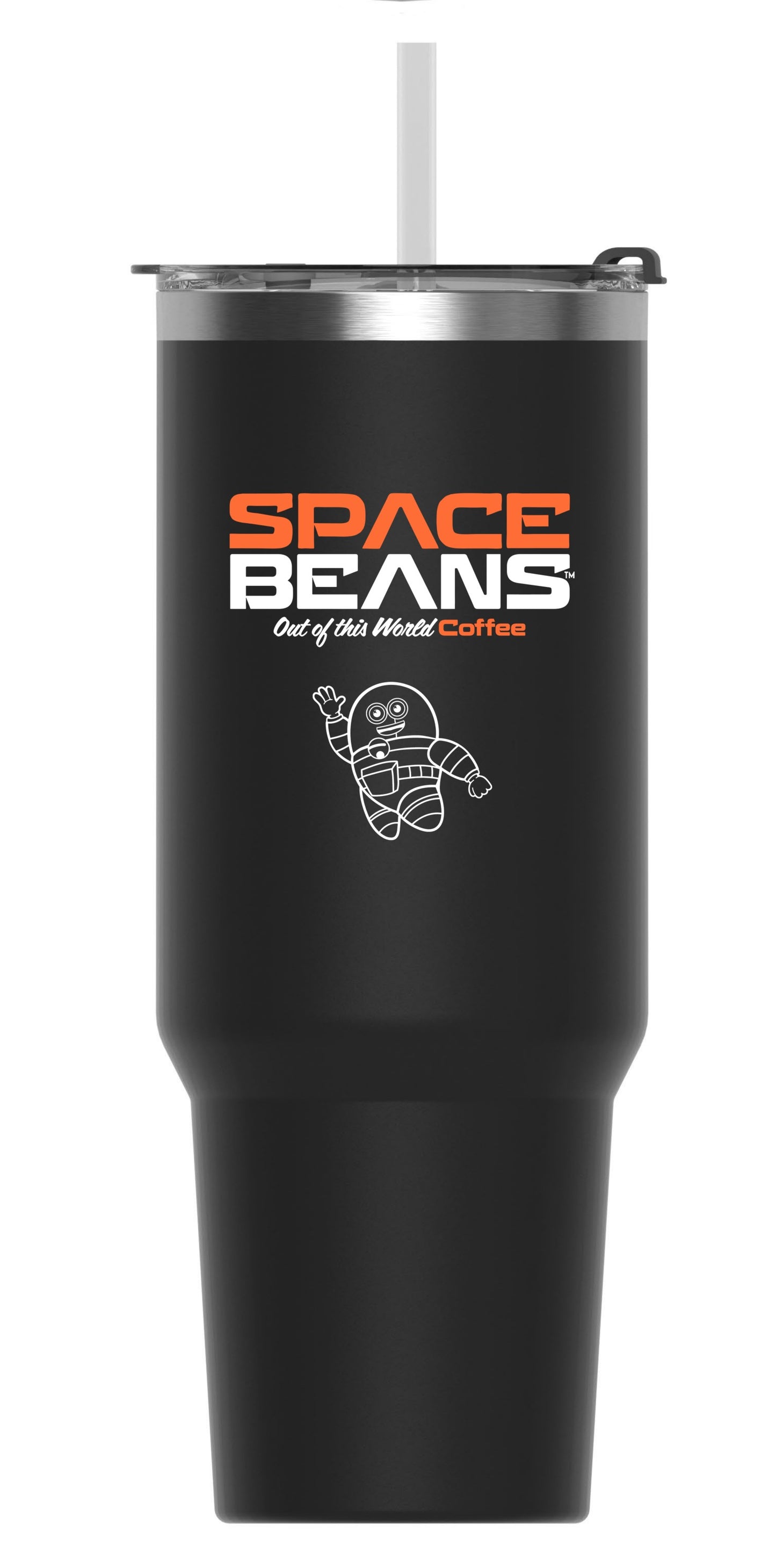 39 oz. Jumbo Black Stainless-Steel Tumbler